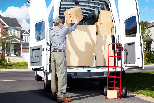 Professional movers handling belongings with care